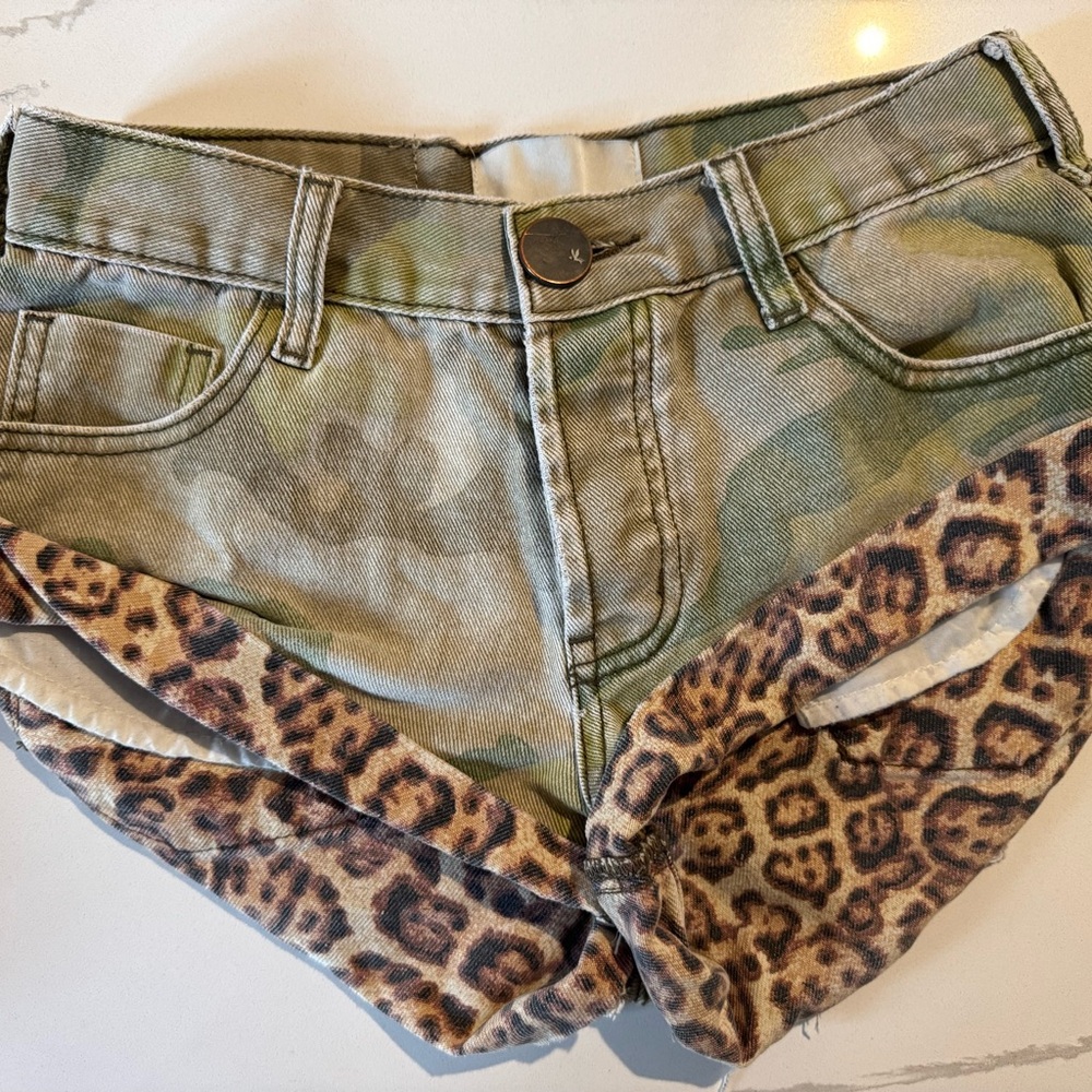 Camo and Leopard Women's Shorts